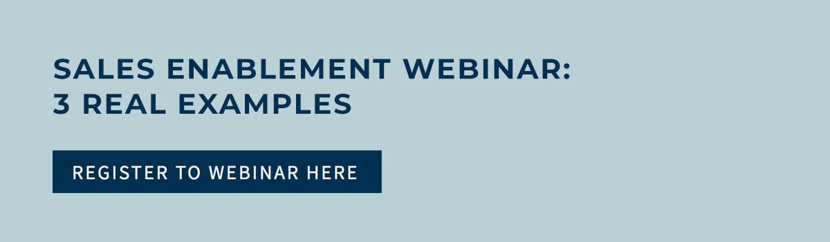 Sales enablement webinar